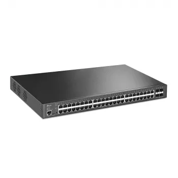 TP-Link JetStream TL-SG3452XP Netzwerk-Switch Managed L2+ Gigabit Ethernet (10/100/1000) PoE-Unterstützung 1U Schwarz