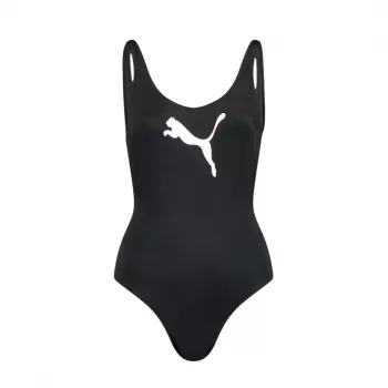 Damen Badeanzug Puma Swim Women Swimsuit 1P schwarz 907685 06 L