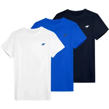 Herren T-Shirt 4F M4479 weiß, blau, marineblau 4FWSS26TTSHM4479 90S 5XL