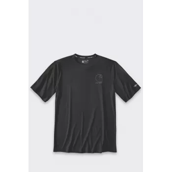 Sun Defender Lightweight Logo Kurzarm T-Shirt Schwarz