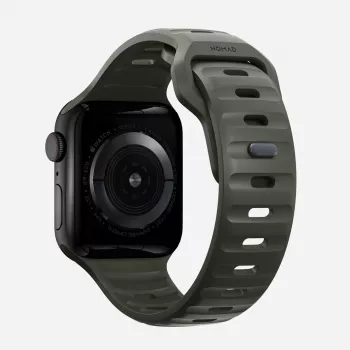 NOMAD Sport Band – Armband für Apple Watch 46mm/49mm aus FKM (ash green)