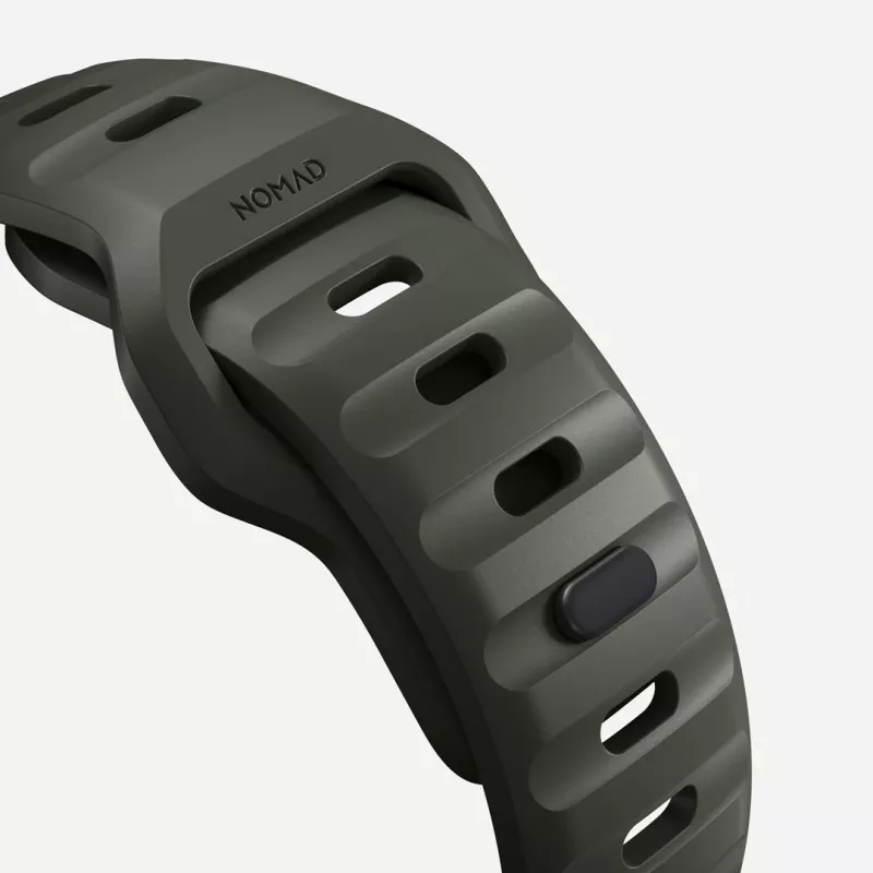NOMAD Sport Band – Armband für Apple Watch 46mm/49mm aus FKM (ash green)