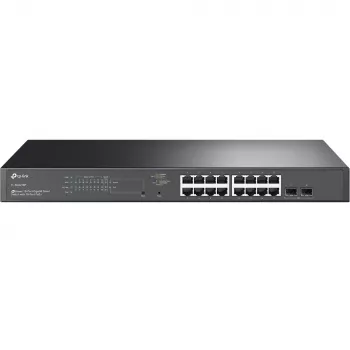 TP-Link JetStream TL-SG2218P Netzwerk-Switch Managed L2/L2+ Gigabit Ethernet (10/100/1000) PoE-Unterstützung 1U Schwarz