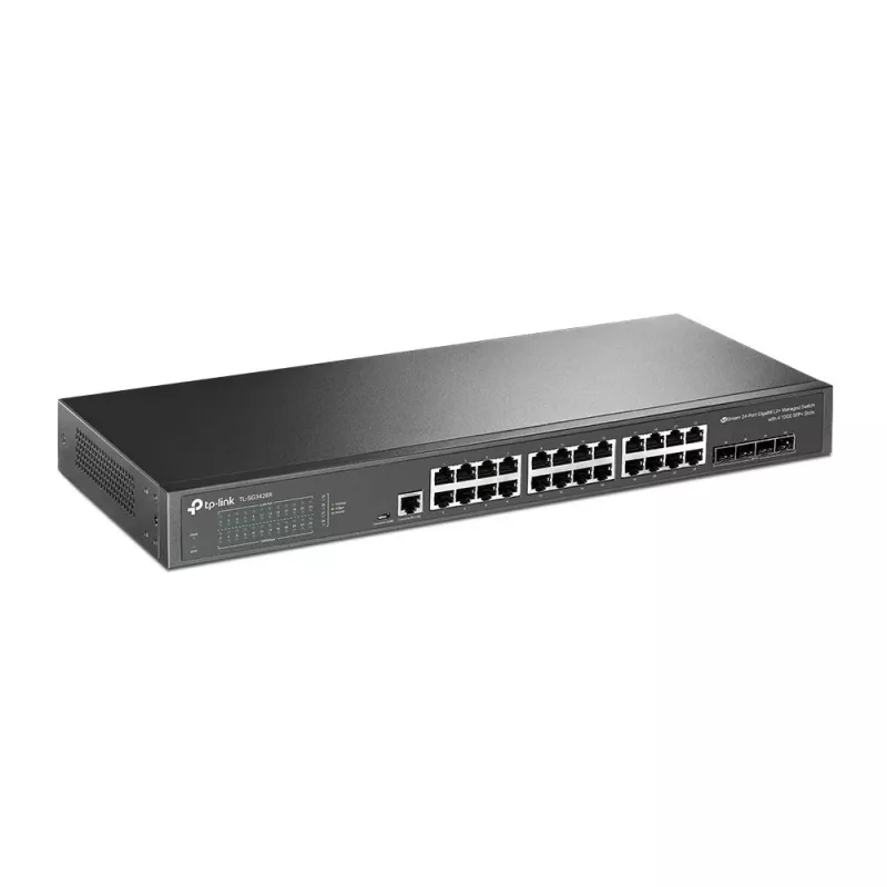 TP-Link JetStream TL-SG3428X Netzwerk-Switch Managed L2+/L3 Gigabit Ethernet (10/100/1000) 1U Schwarz