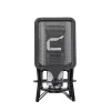 Comica STM01 USB-Kondensatormikrofon mit Nierencharakteristik, 24-bit/48kHz, Echtzeit-Monitoring, Gain-Regler, Stummschaltung, Ganzmetallgehäuse, Tischständer, Pop-Filter