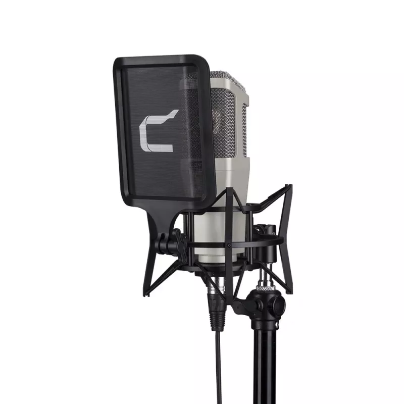 Comica STM01 USB-Kondensatormikrofon mit Nierencharakteristik, 24-bit/48kHz, Echtzeit-Monitoring, Gain-Regler, Stummschaltung, Ganzmetallgehäuse, Tischständer, Pop-Filter