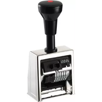REINER SCT B6 Automatische Nummeriermaschine, 6-stellig, 5,5 mm, Hochglanzverchromtes Metall