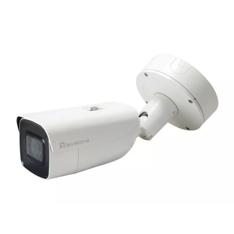 LevelOne FCS-5212 6MP Outdoor Bullet IP-Kamera mit motorisiertem Varifokalobjektiv, H.265, IR-Nachtsicht, PoE, IP66, IK10