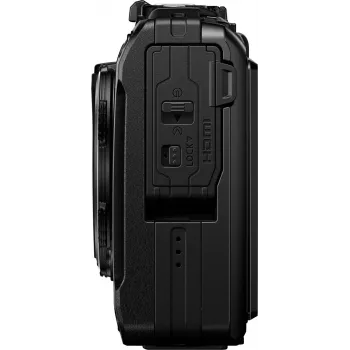 OM System Tough TG-7 Schwarz Robuste Kompaktkamera, 12 MP, 4K Video, wasserdicht 15m