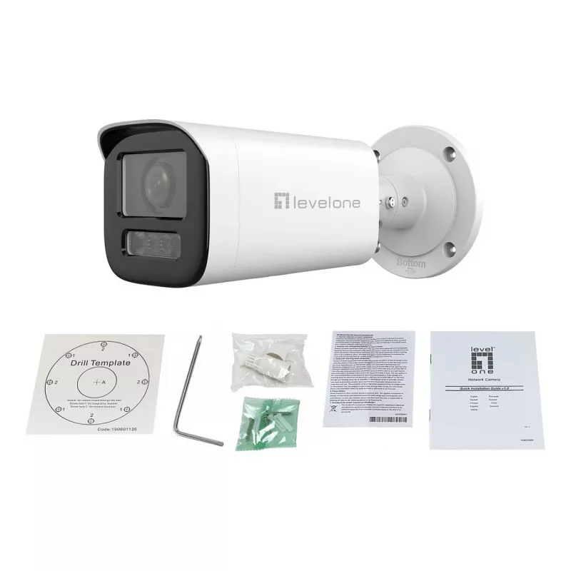 LevelOne IPCam FCS-5222 Dome 2MP H.265 IR PoE Netzwerk-Kamera