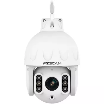 FOSCAM SD8P Außenkamera mit Schwenk-/Neigefunktion und WLAN, 8MP 4K, 4x optischer Zoom, IP66, Weiß