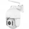 FOSCAM SD8P Außenkamera mit Schwenk-/Neigefunktion und WLAN, 8MP 4K, 4x optischer Zoom, IP66, Weiß