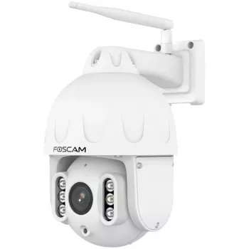 FOSCAM SD8P Außenkamera mit Schwenk-/Neigefunktion und WLAN, 8MP 4K, 4x optischer Zoom, IP66, Weiß
