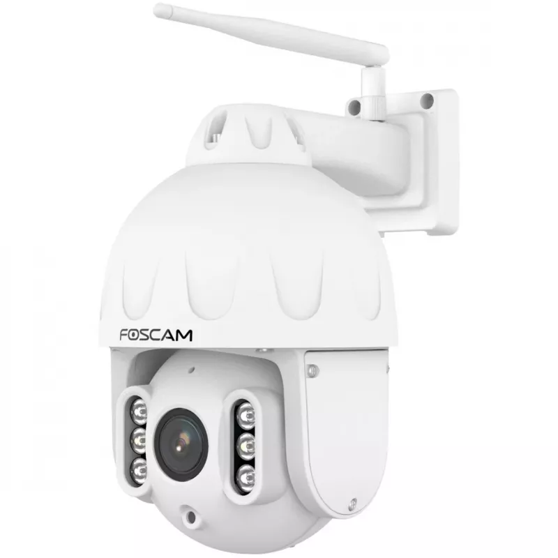 FOSCAM SD8P Außenkamera mit Schwenk-/Neigefunktion und WLAN, 8MP 4K, 4x optischer Zoom, IP66, Weiß