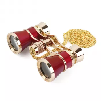 Braun Fernglas Opera 3x25 Gold/Burgunder