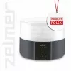Zelmer ZFD2025 Dörrgerät, 5 Etagen, 520 W, elektronische Temperaturregelung 35-70°C, Timer 1-48h, LED-Display, Weiß/Grau