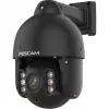 Foscam SD8EP Außenkamera mit Schwenk-/Neigefunktion und PoE, 8MP 4K, 4x optischer Zoom, IP66, Schwarz