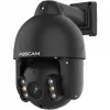 Foscam SD8EP Außenkamera mit Schwenk-/Neigefunktion und PoE, 8MP 4K, 4x optischer Zoom, IP66, Schwarz