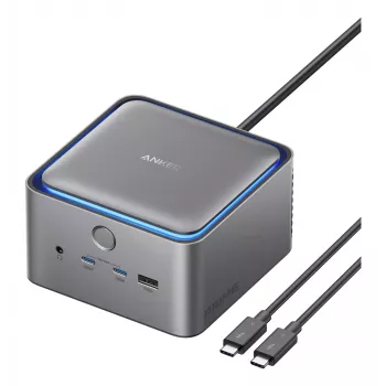 Anker Prime 14-in-1 Thunderbolt 5 Dockingstation, 140W Power Delivery, 8K Dual Display, aktive Kühlung (A83B53A1)