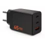 UAG SRGE 65W GaN Wandladegerät - 2x USB-C, 1x USB-A, Schwarz