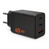 UAG SRGE 65W GaN Wandladegerät - 2x USB-C, 1x USB-A, Schwarz