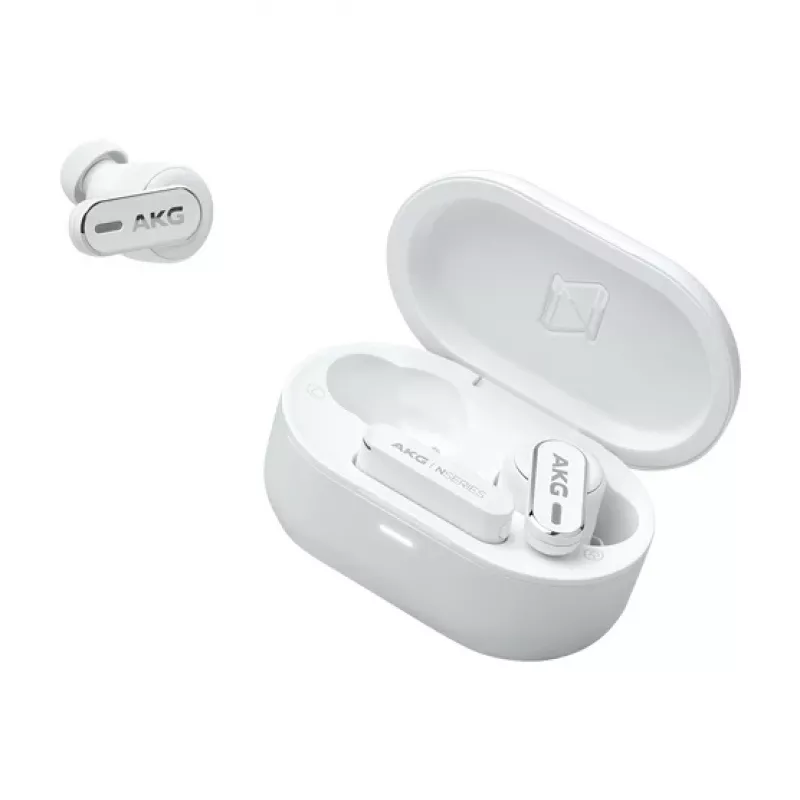 AKG N5 Hybrid kabellose Noise-Cancelling In-Ear-Kopfhörer Weiß Bluetooth 5.3