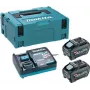 Makita PSKGRT2J XGT 40V max Power Source Kit mit 2x 5,0Ah Akkus und Schnellladegerät