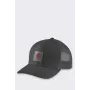 Carhartt Twill Mesh-Back Logo Patch Cap - Schwarz
