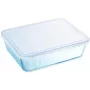 PYREX Auflaufform mit Deckel, 0,8 L, rund, Borosilikatglas