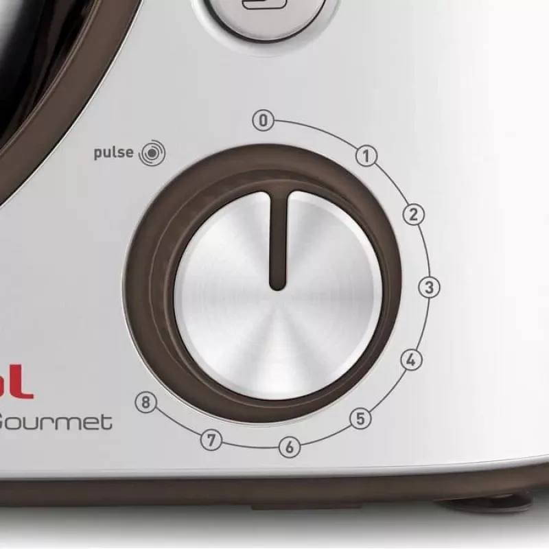 Tefal QB51K138 Küchenmaschine, 800 W, 4,8 L Schüssel, Weiß