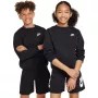 Nike Sportswear Club Fleece Kinder-Kapuzenpullover Schwarz S