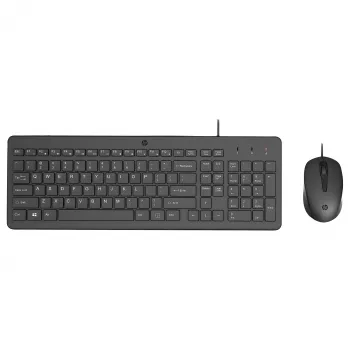 HP 150 – Tastatur-und-Maus-Set – USB – GB – Schwarz