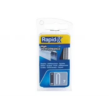 Rapid Tools Kabelklemmen Typ 7, 12 mm, verzinkt mit Sägeschnitt, Flachdrahtklemmen – 1 Stück (40109523)