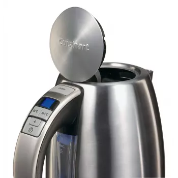 Cuisinart CPK17E-B Elektrischer Wasserkocher, 1,7 L, 1500 W, Edelstahl, 6 Temperatureinstellungen