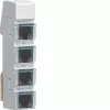 Hager LMN Busmodul, 4x RJ12-Buchsen, passiv, ohne Stromversorgung ZZ12LMN04P