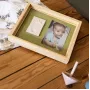 Baby Art Pure Frame Holz-Erinnerungsset für Baby-Hand- oder Fußabdruck