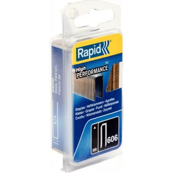 RAPID TOOLS Schmalklammern Typ 606, 12 mm, Kleinpackung, verzinkter Stahldraht, harzbeschichtete Oberfläche, 1 Stück 40109527