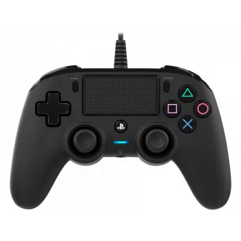 NACON PS4 Compact Controller Schwarz – Kabelgebundenes Gamepad für PS4 & PC