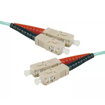 Exertis Connect OM3 SC Duplex auf SC Duplex LWL Patchkabel, Aqua, 30 m 392759