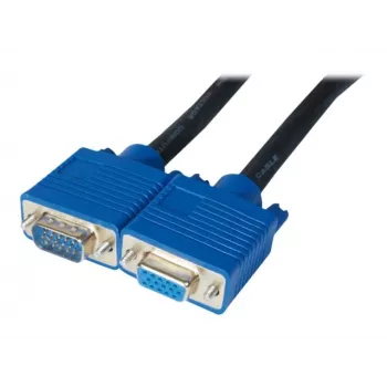 EXERTIS CONNECT Premium S-VGA Verlängerungskabel, 15,0 m, Schwarz 138841