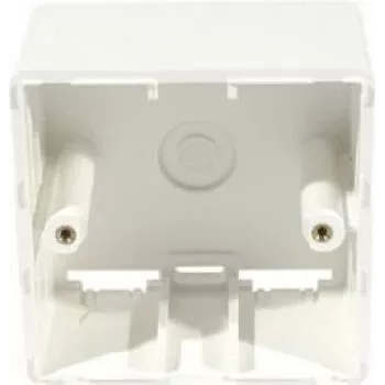 EXERTIS CONNECT Aufputzdose für RJ45 Keystone-Module, 2-Port, Reinweiß (272020)