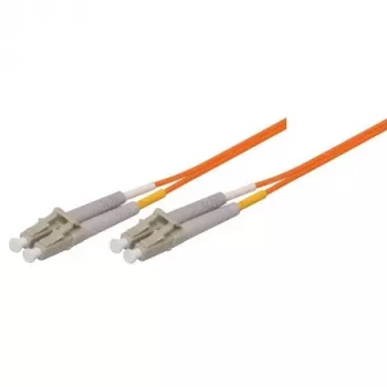 TECLINE OM1 Glasfaser-Patchkabel LC Duplex auf LC Duplex, 62,5/125 µm, Orange, 30 m 86330