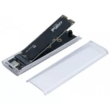 EXERTIS CONNECT M.2 SSD-Gehäuse USB 3.2 Gen 2 Type-C Transparent 924625