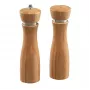 Kesper Salz- und Pfeffermühlen-Set, Naturholz, Keramikmahlwerk, verstellbar grob-fein, 18 cm