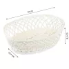 KESPER Rechteckiger Aufbewahrungskorb Weiß 31x23,5x8,5 cm