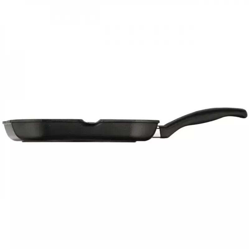 WMF Devil Grillpfanne 27x27 cm, quadratisch, PermaDur Antihaft, TransTherm Universalboden, Cromargan Griff