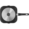 WMF Devil Grillpfanne 27x27 cm, quadratisch, PermaDur Antihaft, TransTherm Universalboden, Cromargan Griff
