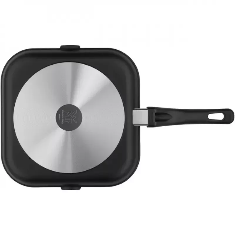 WMF Devil Grillpfanne 27x27 cm, quadratisch, PermaDur Antihaft, TransTherm Universalboden, Cromargan Griff