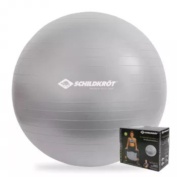 SCHILDKROT Gymnastikball 65 cm Silber Anti-Burst 960156