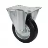 Wagner design yourself Bockrolle RO 8104, 100 mm Rad, silbernes Gehäuse, schwarzes PP-Rad, 100 kg Traglast 4810401